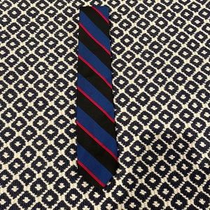 Vintage Polo Ralph Lauren Mens Silk Tie Blue Black Red